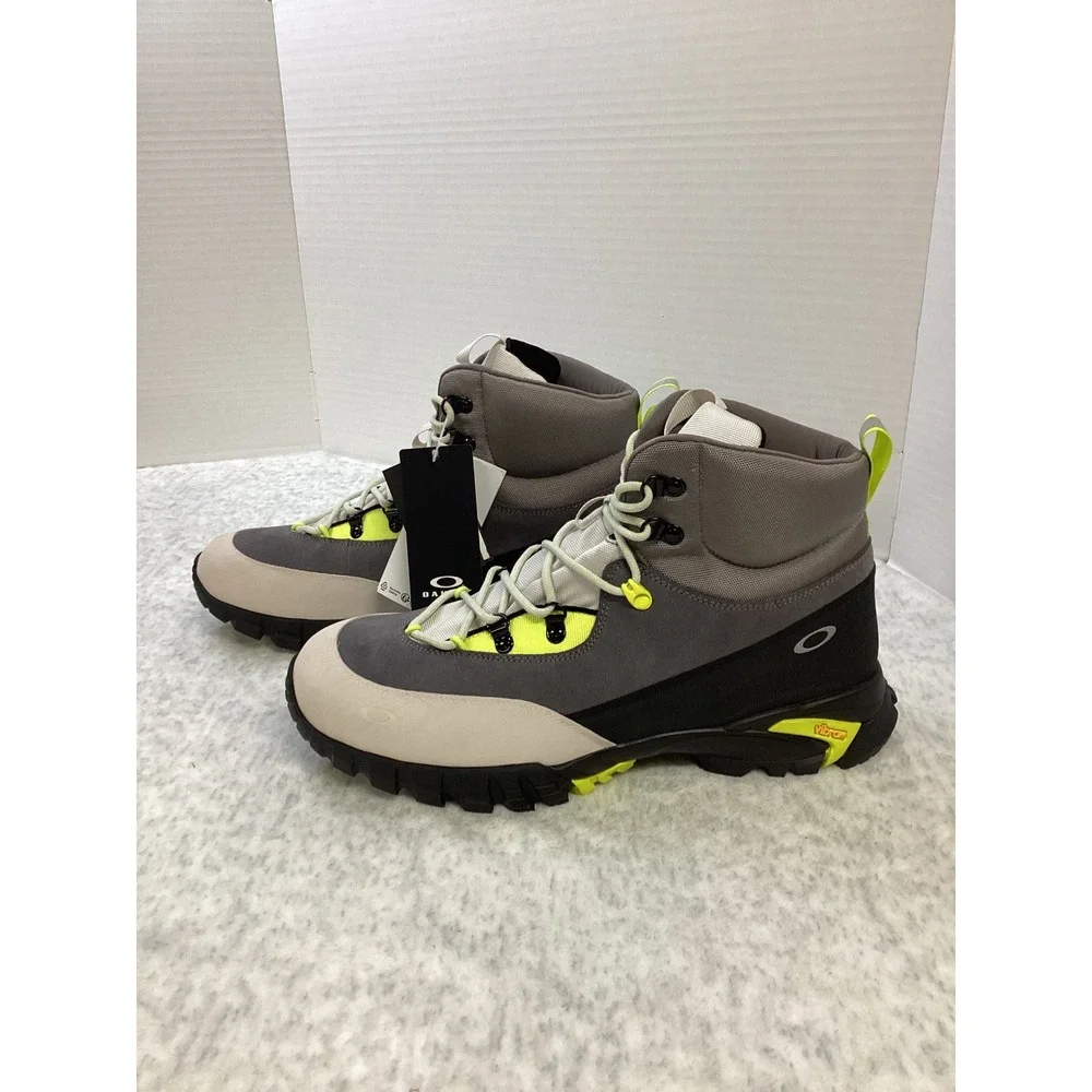 Oakley‎ Vertex Boot Grey Yellow Mens 12.5 Vibram Hiking Trail FOF100559-243 NEW